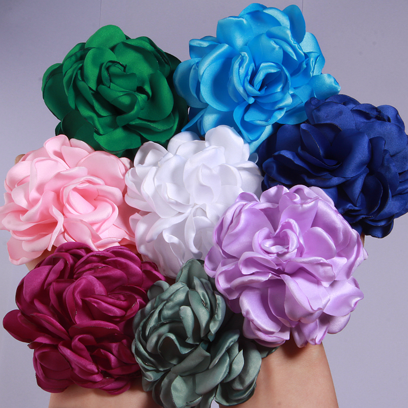 Baby Clothing Unisex - 8CM Artificial Satin Rose Fabric Curling