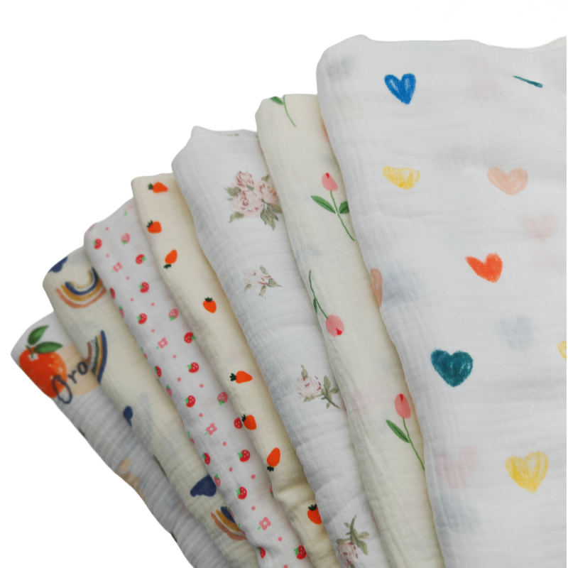 Baby Clothing Sewing - 135x50cm Double Layer Crepe Pure Cotton