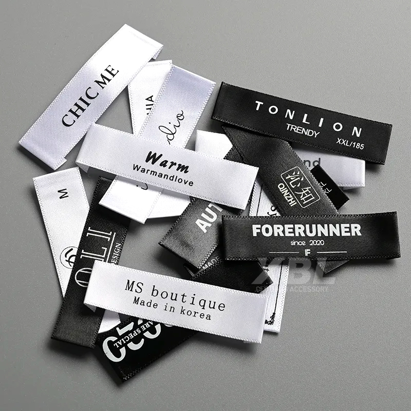 Baby Clothing Tags - Sewing Custom Logo Polyester Printed Satin