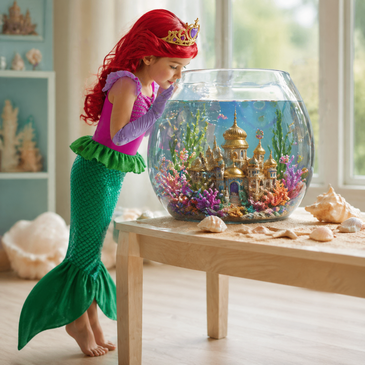 Baby Clothing Sizes - Ariel Little Mermaid Short Sleeve Tulle