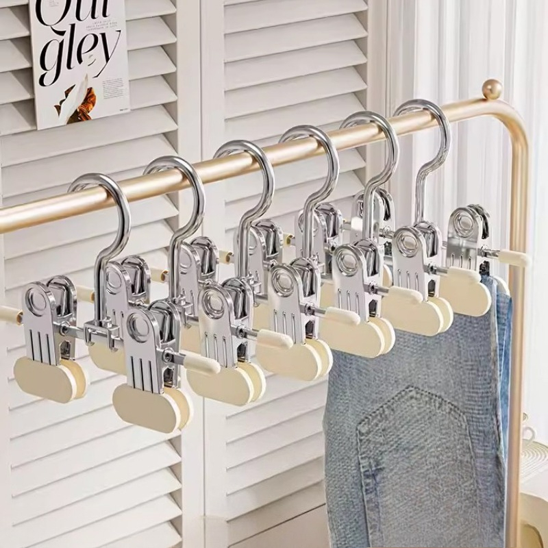 Baby Clothing Hangers - Pants Clip Household Seamless Hanging Pants