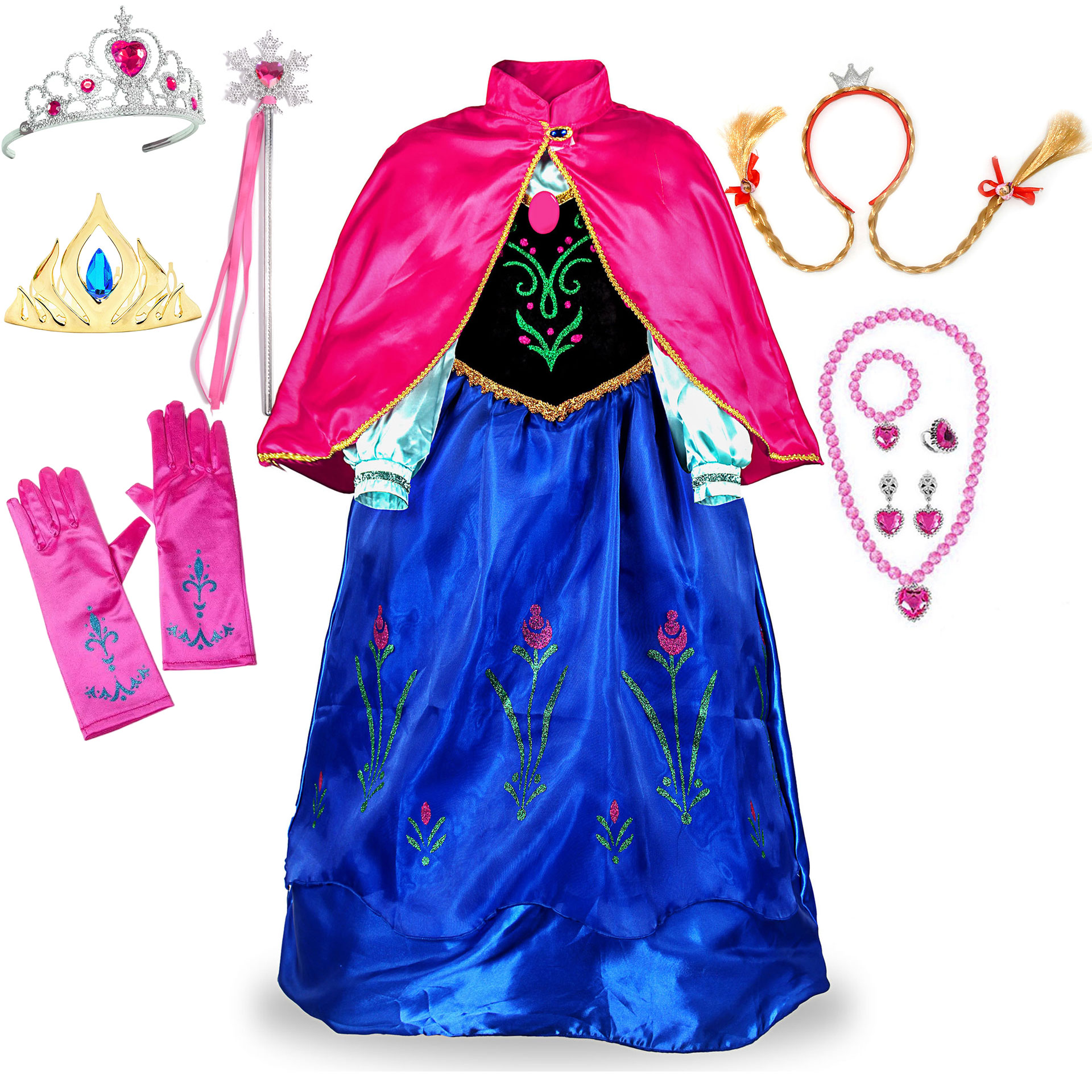 Baby Clothing Sizes - Fuchsia Anna Dress with Cape for