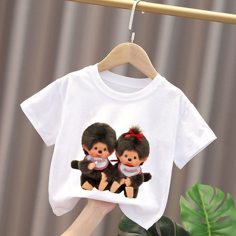 Baby Clothing Unisex - Monchhichi Kids T-shirts Anime Figures Boys