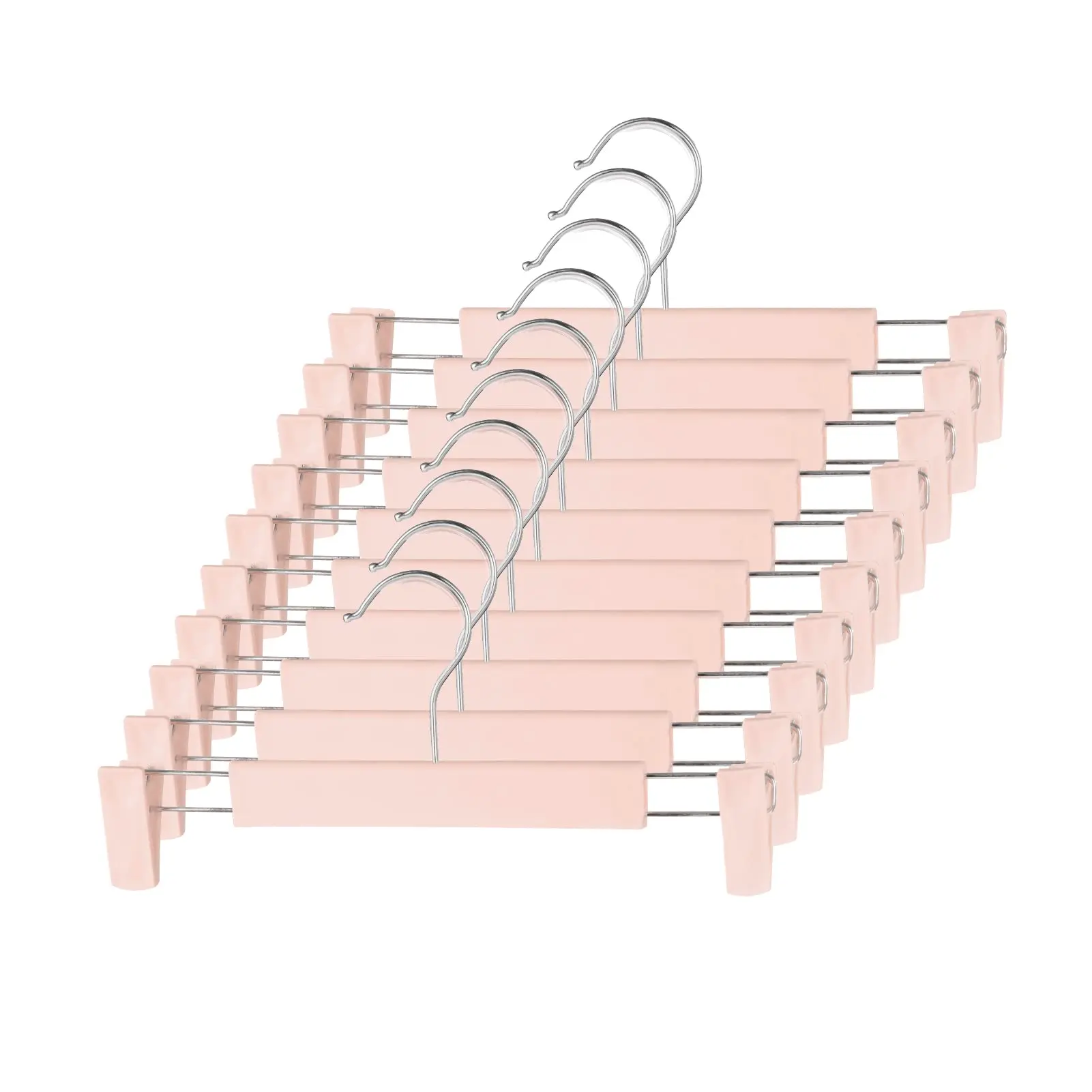Baby Clothing Hangers - Pants Hangers with Adjustable Non-Slip Clips