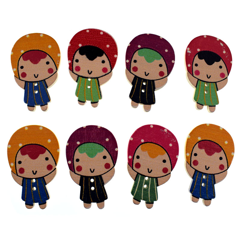 10/20pcs Mixed animals 2 Hole  - огляд і ціна Baby Clothing Sewing