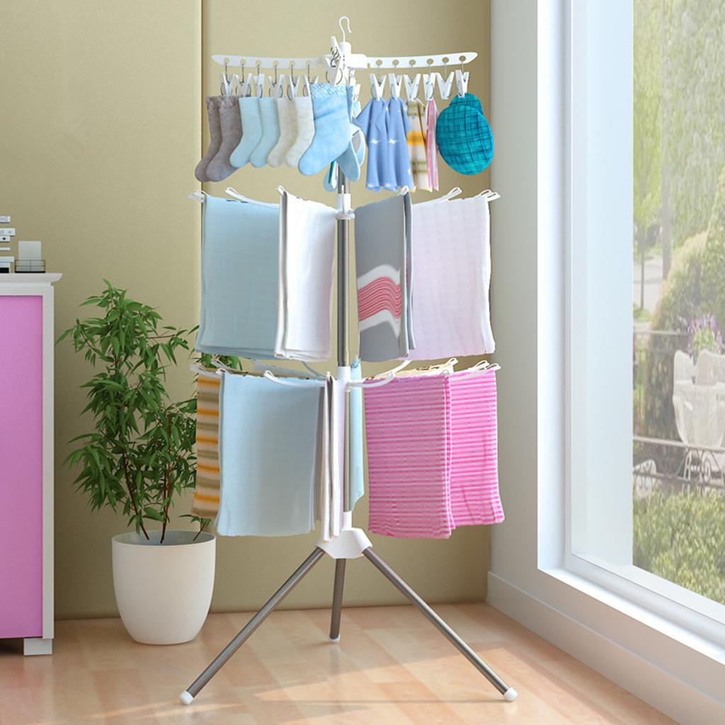 3 Tiers Foldable Drying Rack S - огляд і ціна Baby Clothing Hangers