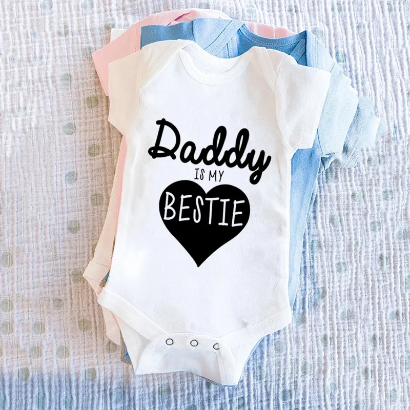 Daddy Is My Bestie Cute Baby B - огляд і ціна Baby Clothing Outlet