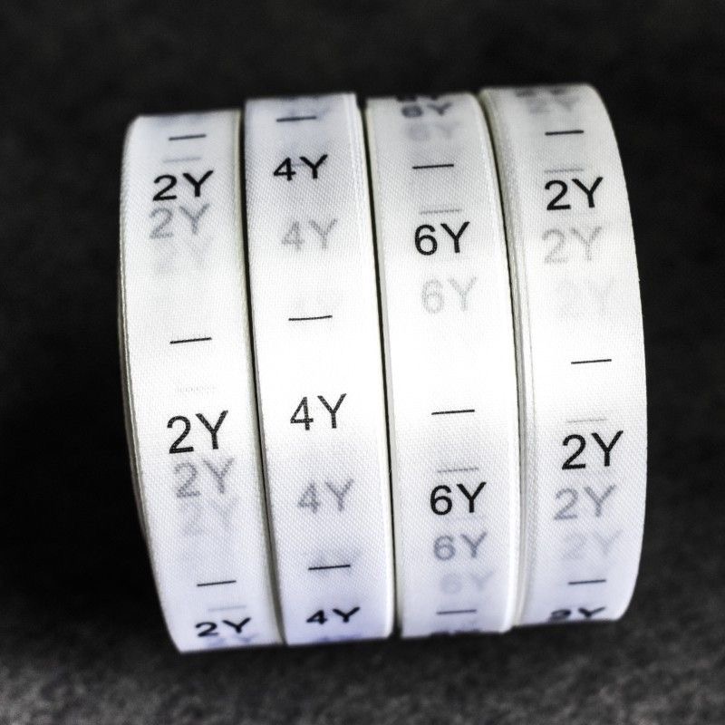 1000pcs/roll  kids size labels - огляд і ціна Baby Clothing Tags