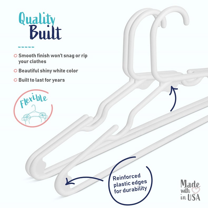 Set of 20 - Children's Plastic - огляд і ціна Baby Clothing Hangers