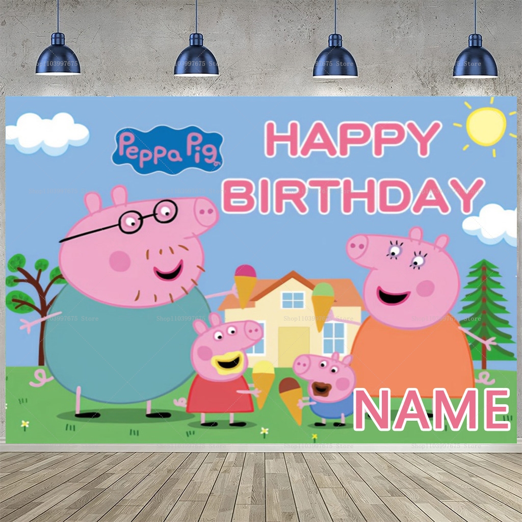Custom Name Cartoon Peppa Pig  - огляд і ціна Baby Clothing Name