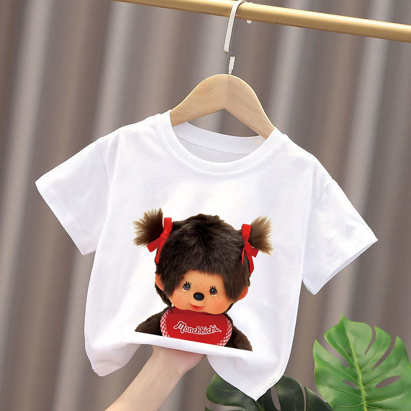 Monchhichi Kids T-shirts Anime - огляд і ціна Baby Clothing Unisex