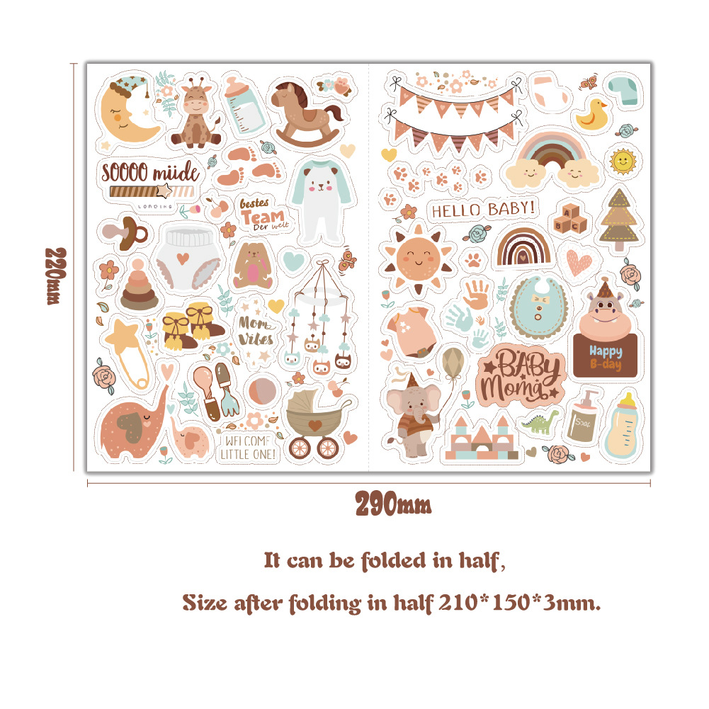 4 sheets/pack Baby Scrapbook S - огляд і ціна Baby Clothing Outlet