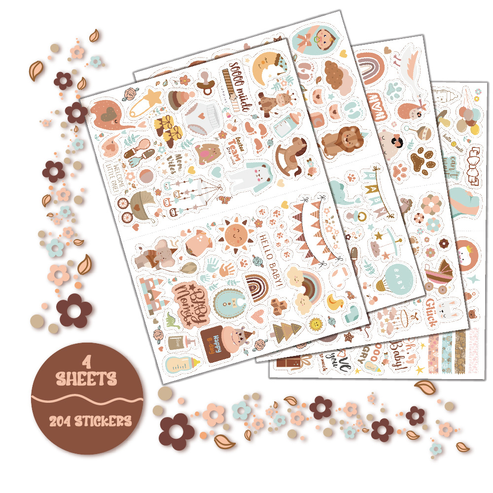 4 sheets/pack Baby Scrapbook S - огляд і ціна Baby Clothing Outlet