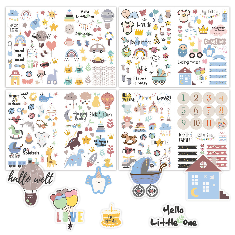 4 sheets/pack Baby Scrapbook S - огляд і ціна Baby Clothing Outlet