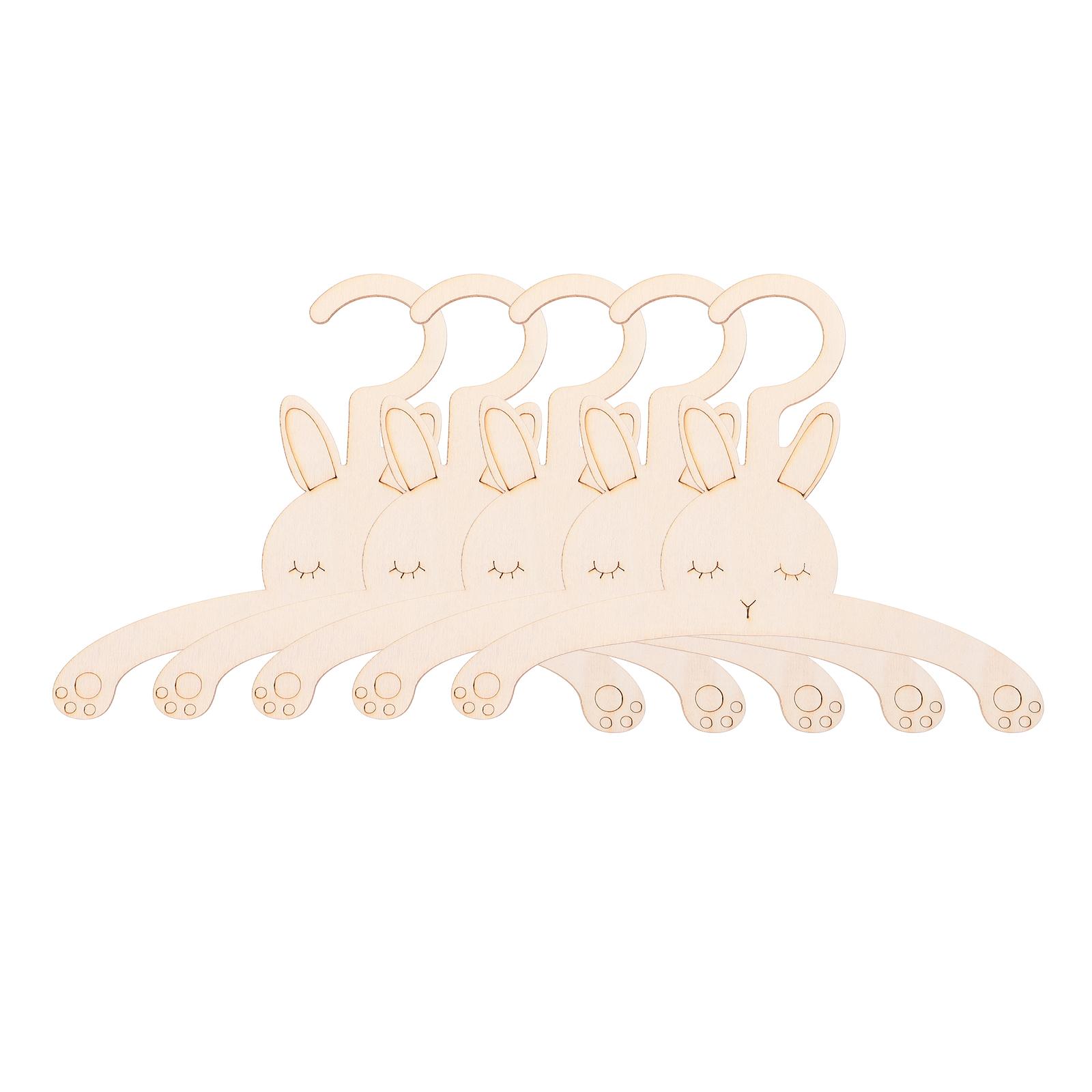 5 Pcs Creative Rabbit Shaped W - огляд і ціна Baby Clothing Hangers