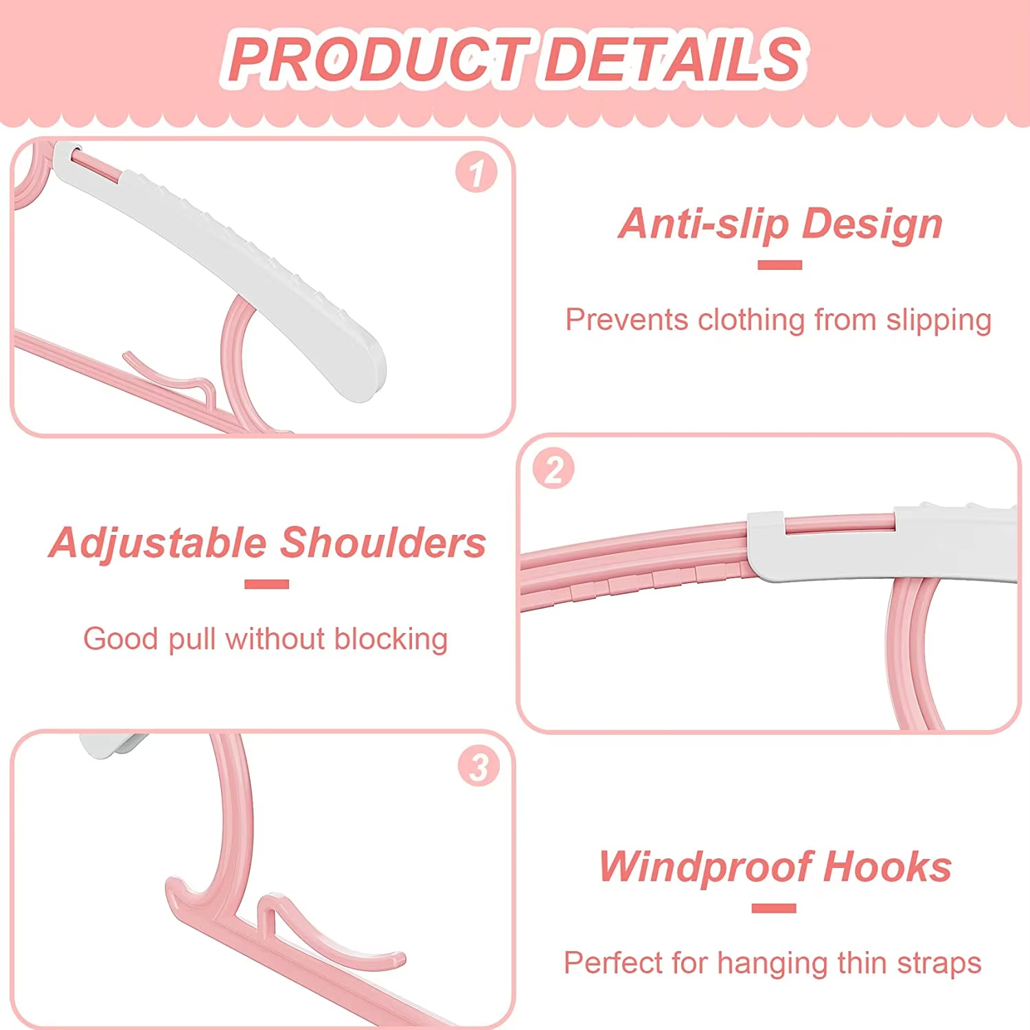 10Pack Anti-Slip Baby Clothes  - огляд і ціна Baby Clothing Hangers