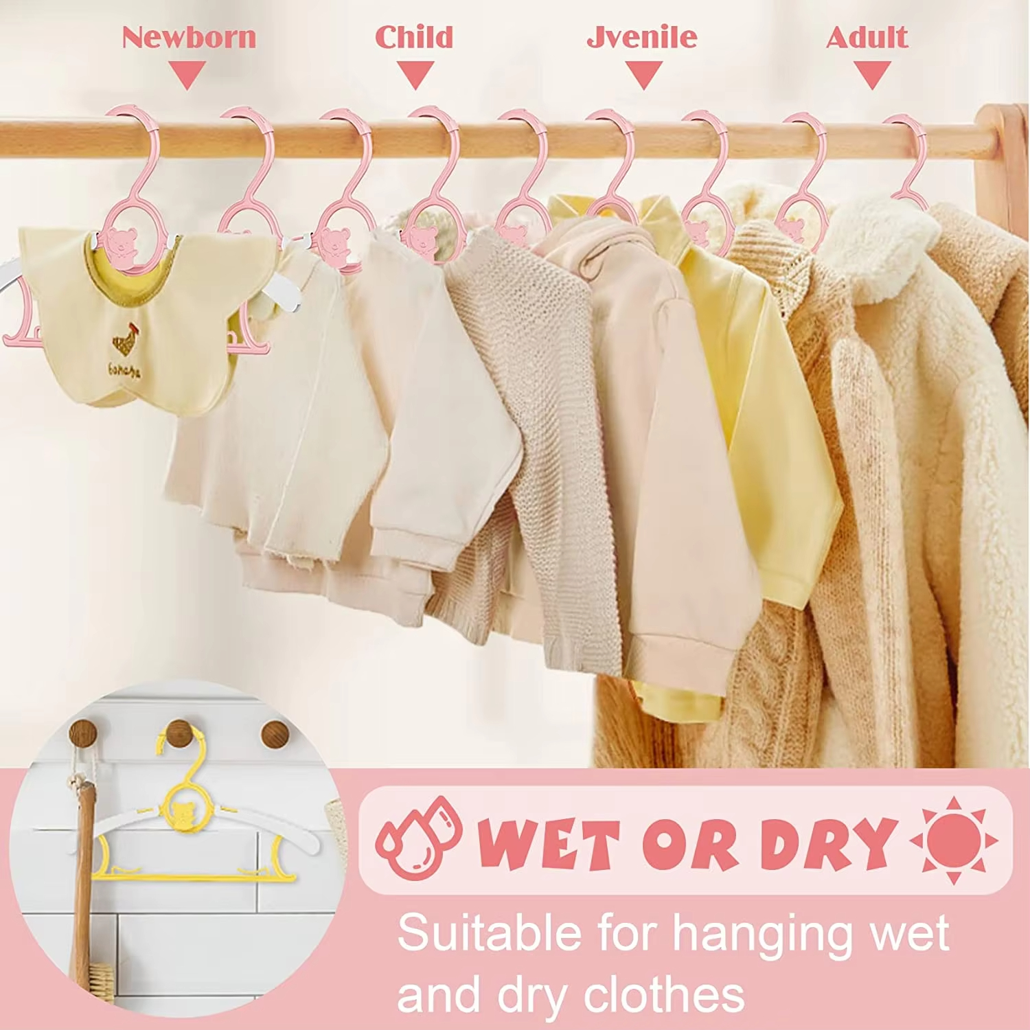10Pack Anti-Slip Baby Clothes  - огляд і ціна Baby Clothing Hangers