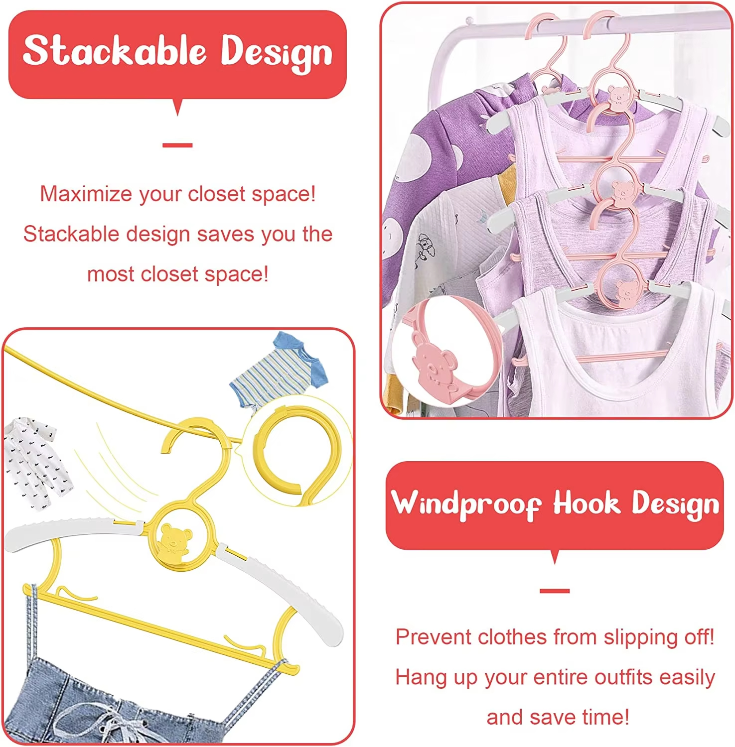 10Pack Anti-Slip Baby Clothes  - огляд і ціна Baby Clothing Hangers