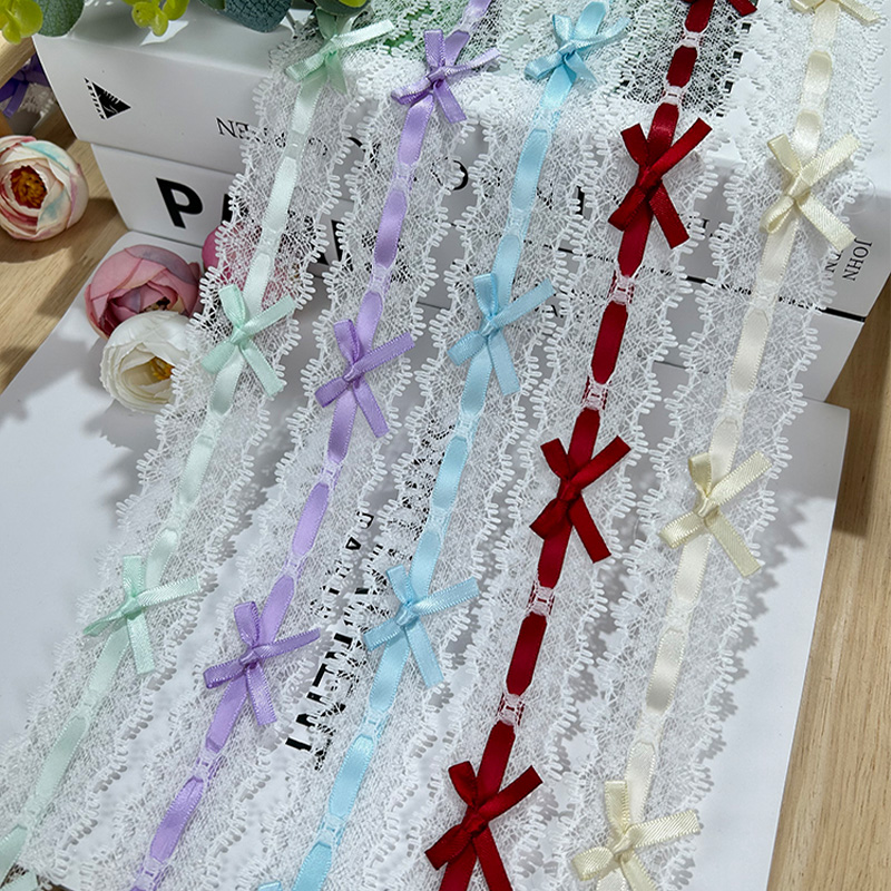 1m Ribbon Bow Pleated Lace Han - огляд і ціна Baby Clothing Sewing