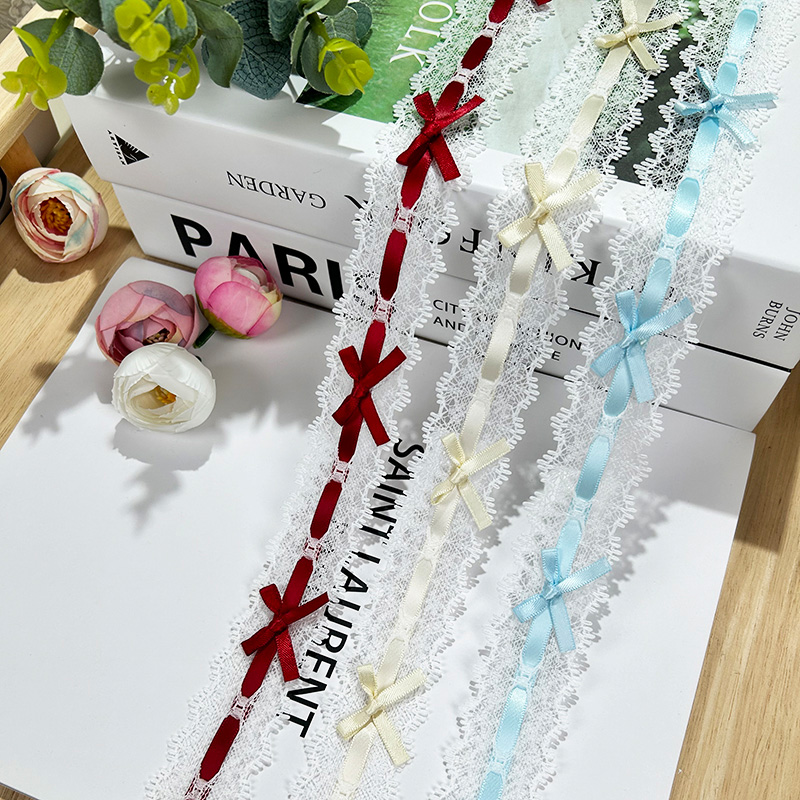 1m Ribbon Bow Pleated Lace Han - огляд і ціна Baby Clothing Sewing