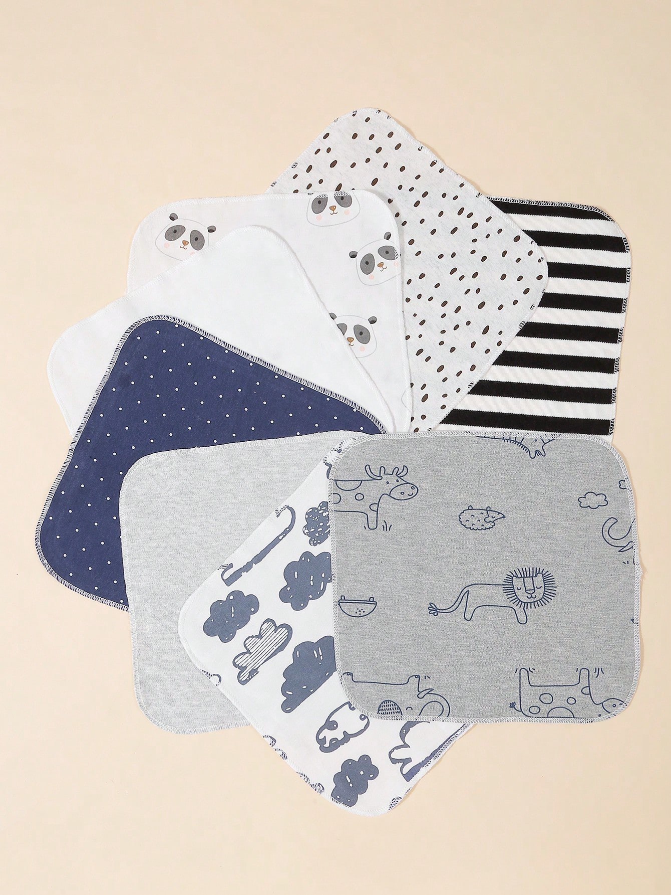 8pcs/pack Baby Washcloths,Bath - огляд і ціна Baby Clothing Wash