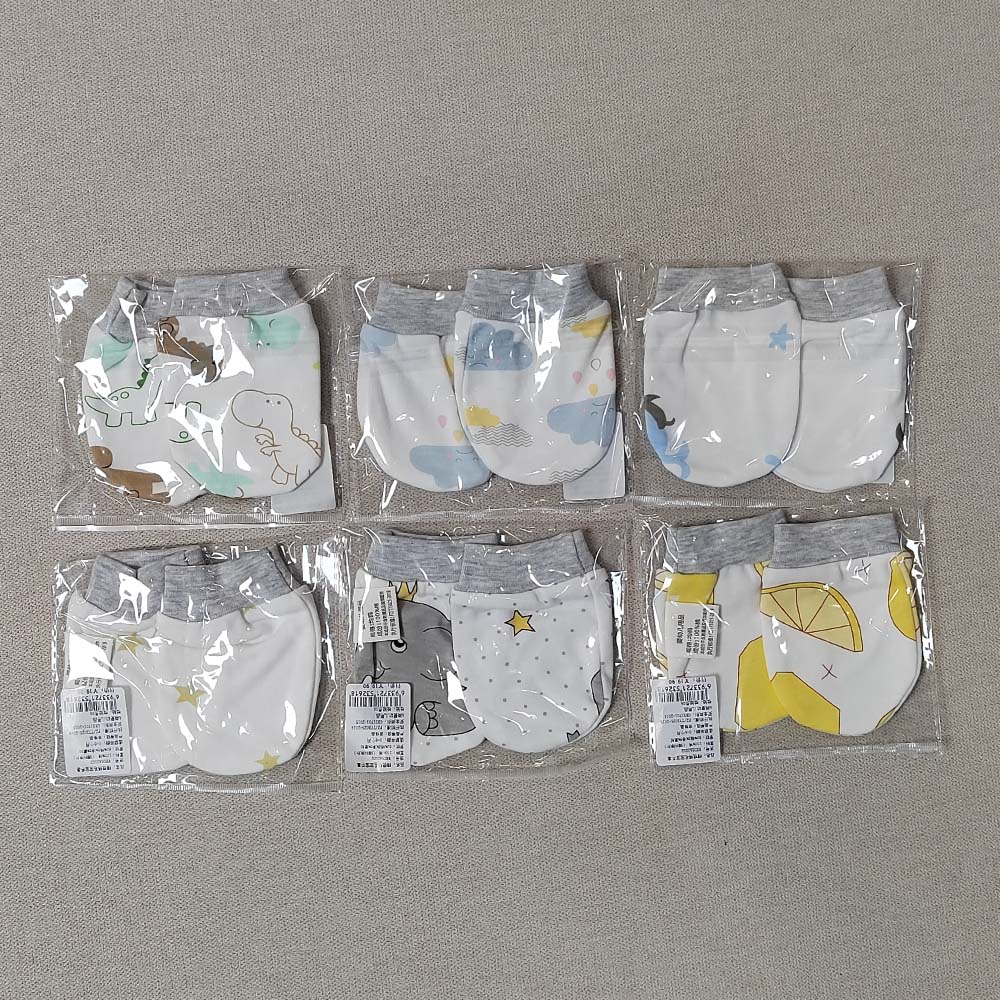 5 Pairs/Set Baby Cotton Soft M - огляд і ціна Baby Mittens Scratch