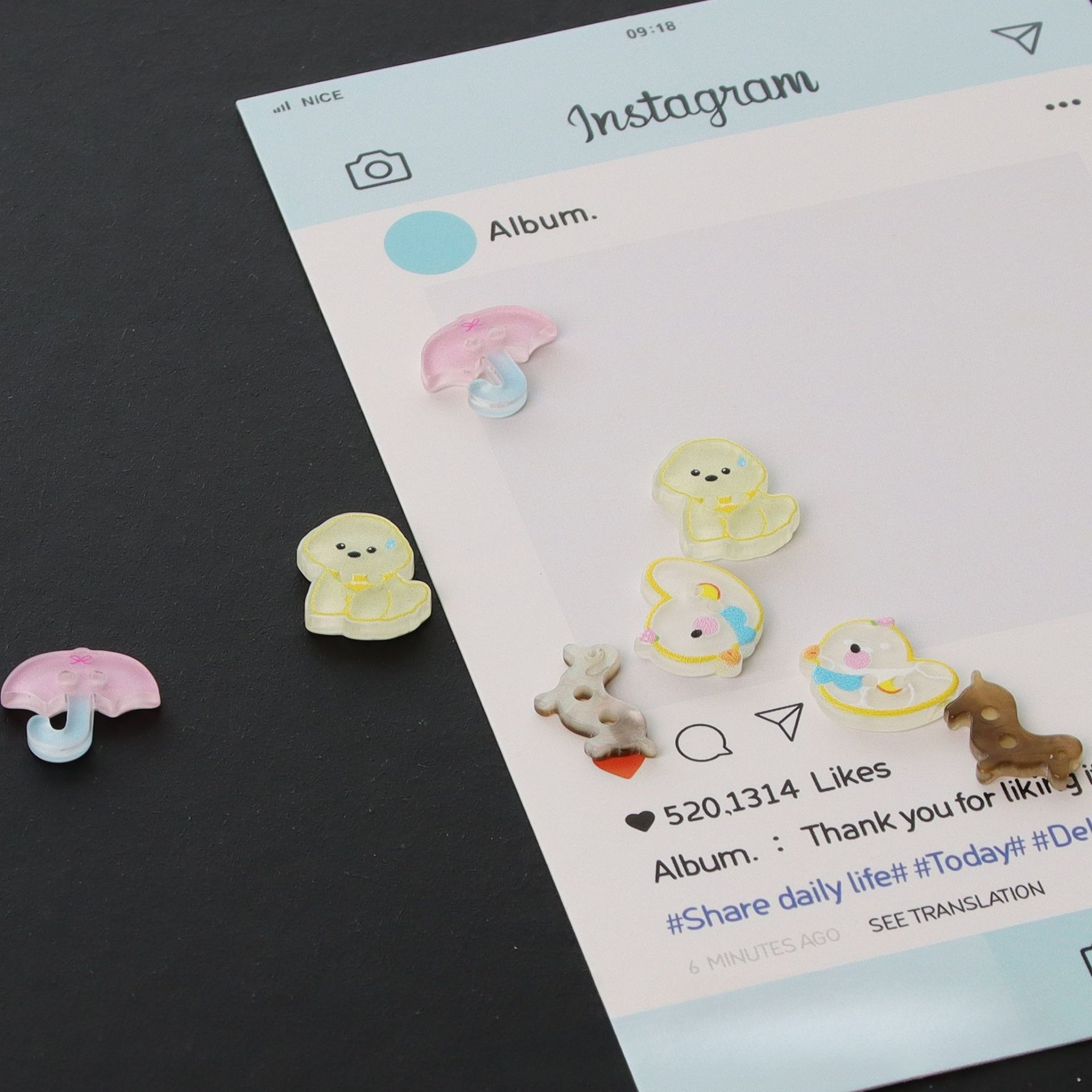 10PCS Cute Cartoon Resin Butto - огляд і ціна Baby Clothing Sewing