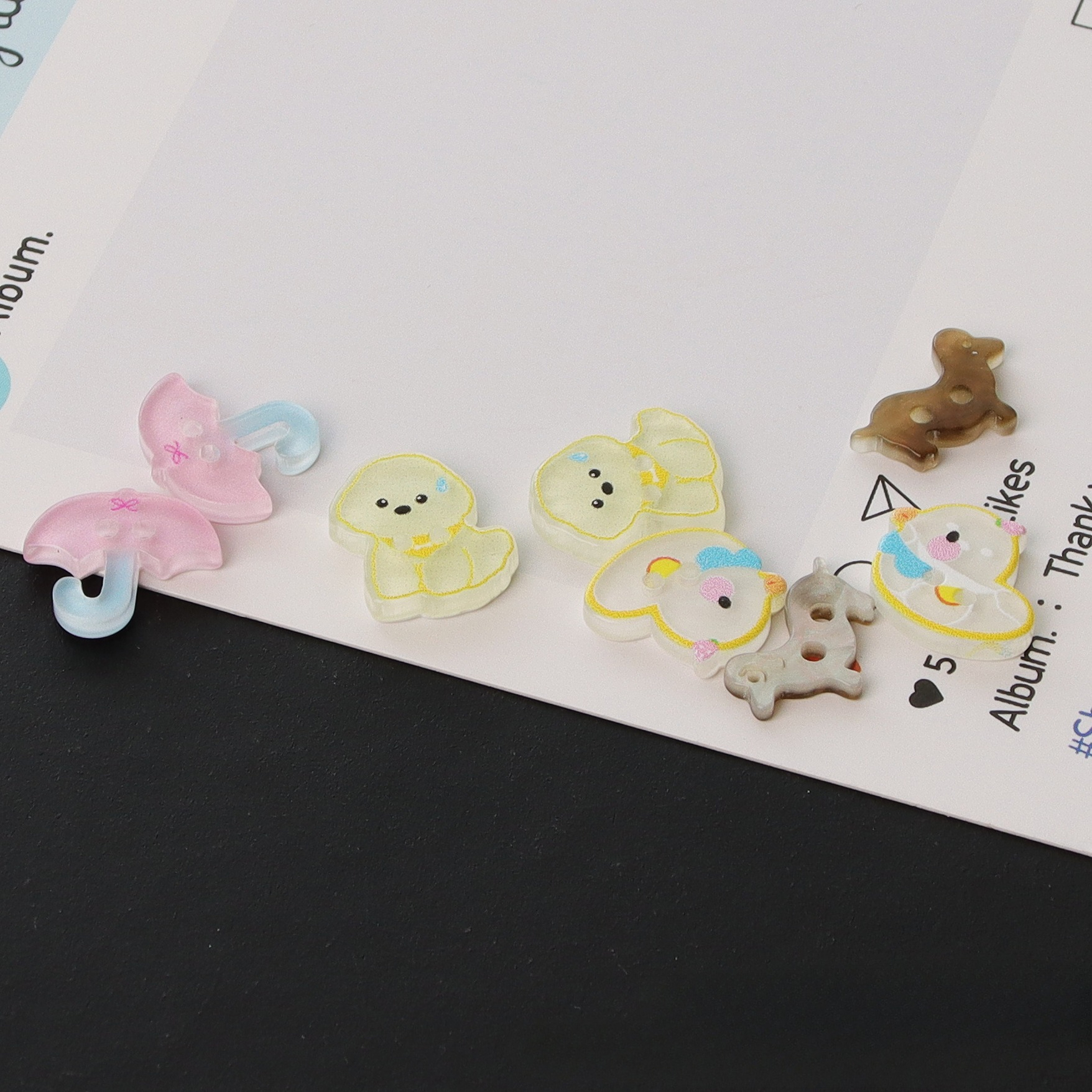 10PCS Cute Cartoon Resin Butto - огляд і ціна Baby Clothing Sewing