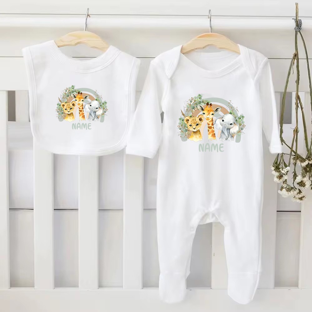 Personalised Baby Bibs & Rompe - огляд і ціна Baby Clothing Name