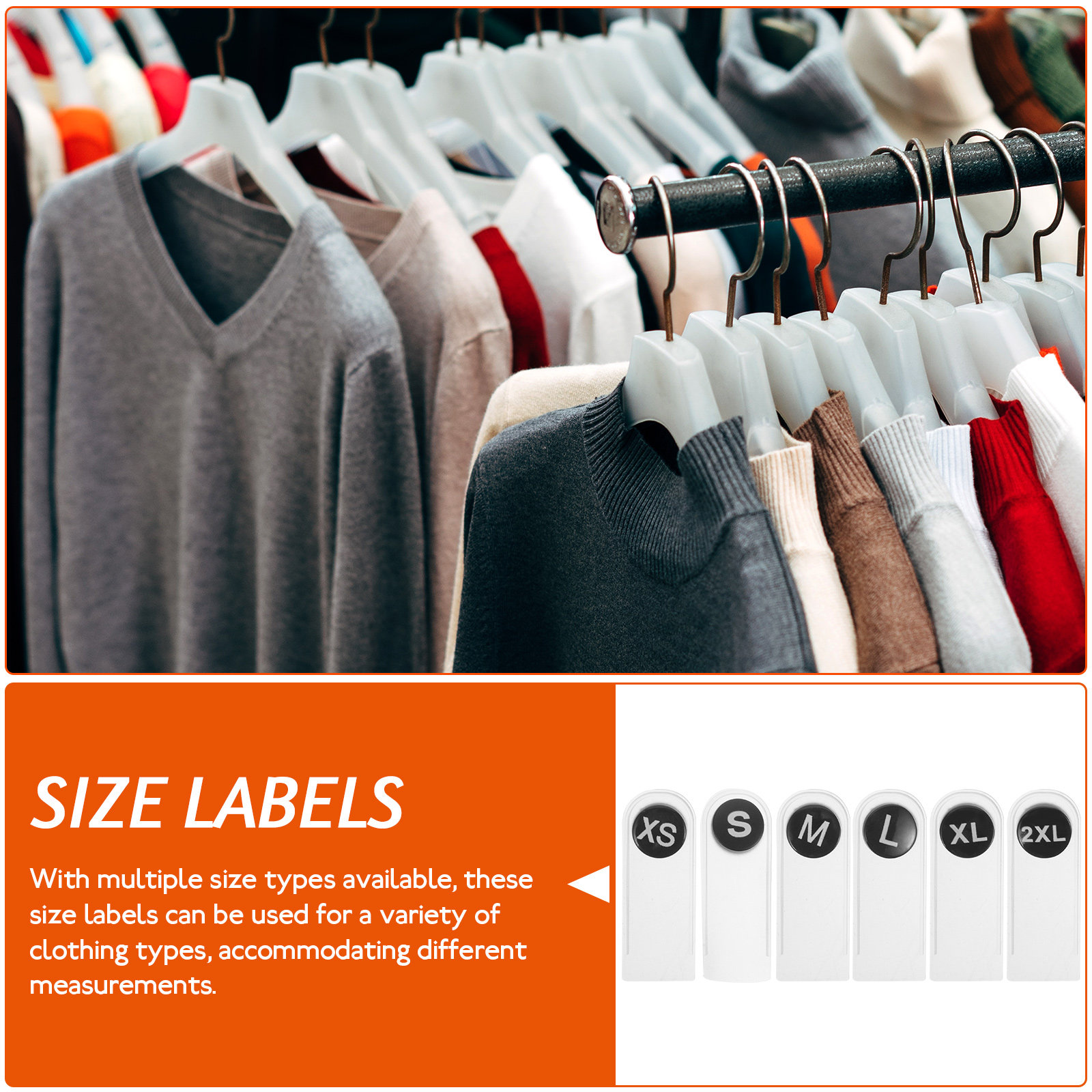 60 Pcs Clothes Size Labels Clo - огляд і ціна Baby Clothing Tags