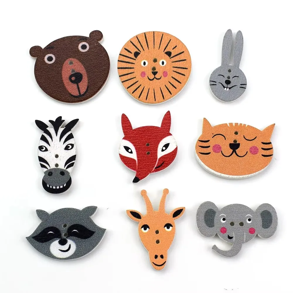 50PCS Mixed Fish Wooden Button - огляд і ціна Baby Clothing Sewing