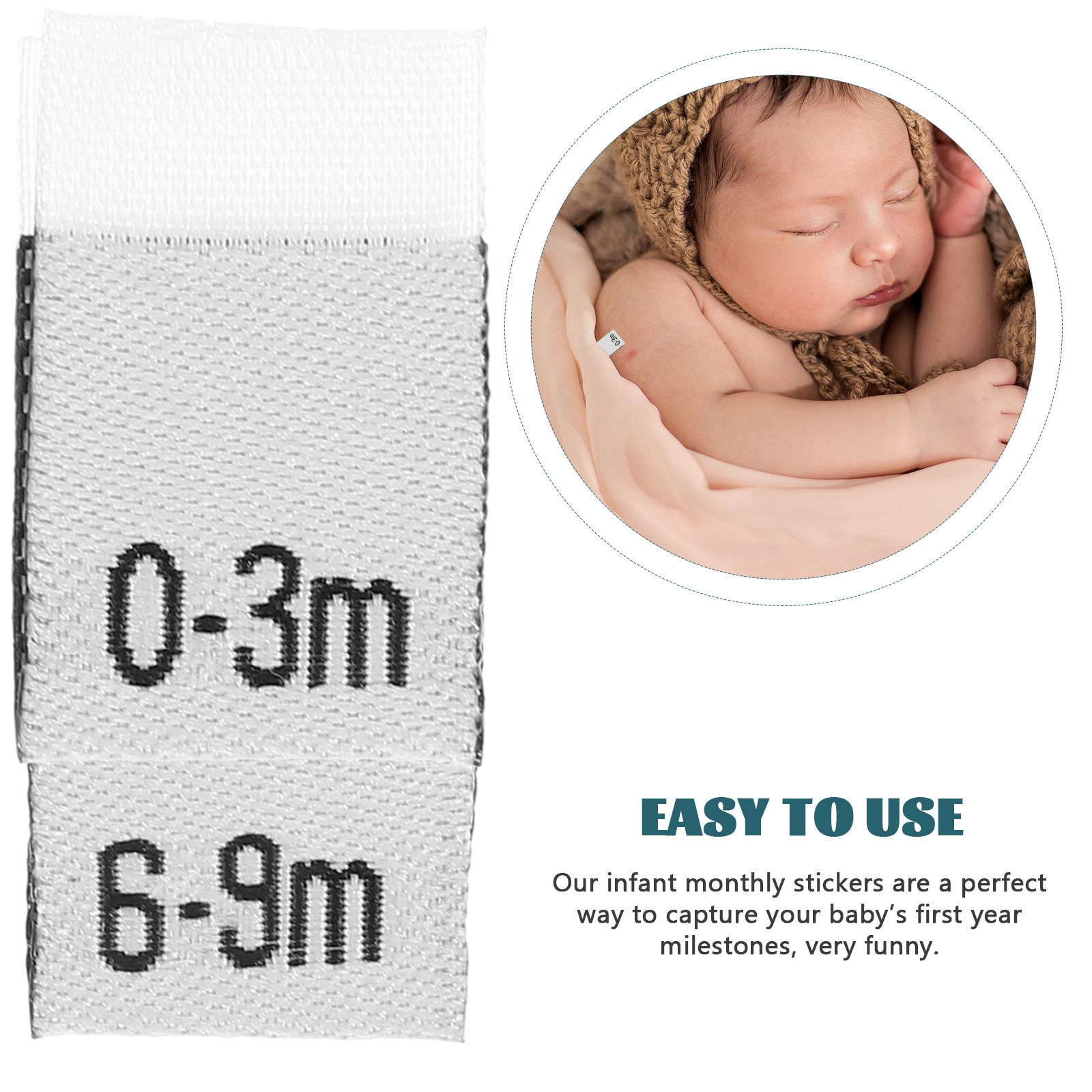 300Pcs Newborn Month Labels Pr - огляд і ціна Baby Clothing Tags