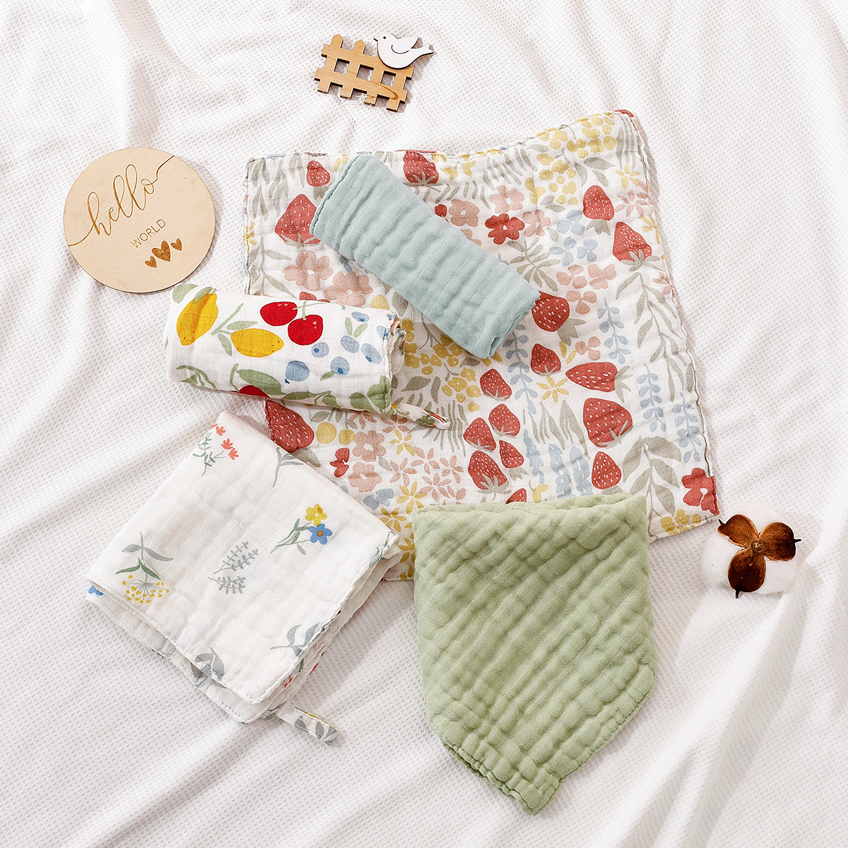 Elinfant 5PCS Bamboo Muslin Wa - огляд і ціна Baby Clothing Wash